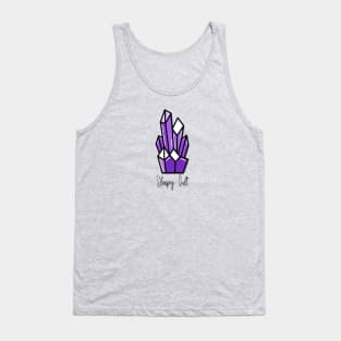 SleepyCult Amethyst Crystal Tank Top